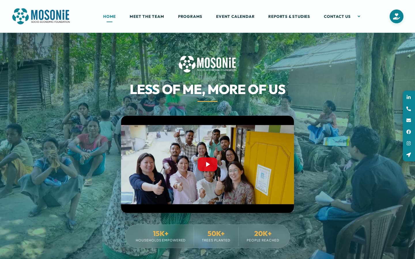 mosonie.org on a desktop browser